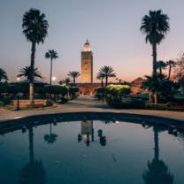 The spiritual heart of Marrakech. Standing at 77 meters tall, this 12th-century Almohad masterpiece is a landmark of Moroccan architecture.