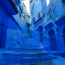 Tucked away in the Rif Mountains, Chefchaouen is famous for its dreamlike blue-washed streets.