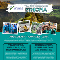 Ethiopia Summer 2026 Volunteer Trip Flyer