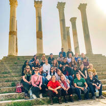 Group of students in Morocco.