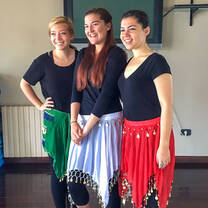Students participating in a cultural dance activity