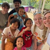 Smiles with students