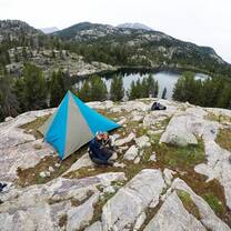 Students camping