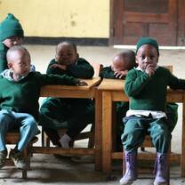 Students in Tanzania 