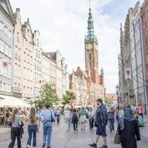 Busy street and church