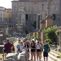 We will hold lecture hall, and breakout small group discussions in the ancient Roman Forum. Nowhere else can you experience thousands of years of ancient history this way. 