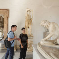 We go to the most renowned galleries in all of Rome and Athens. Although we never conduct classes inside, we are always there to enhance the experience for all students. We excel in one on one engagement.  
