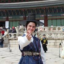 student in traditional clothing