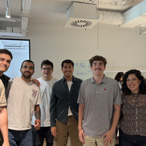 Team photo of intern and supporting managers