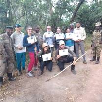 Clients Recieve Gorilla Trekking Certificates after successfuly finishing their Bwindi Gorilla Trekking Exercise