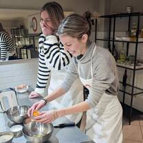 Making tiramisu in Italy