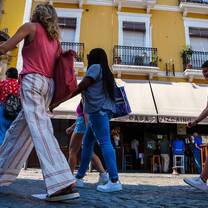 Students walking around Seville