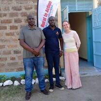 Peace corps volunteer at our youth empowerment center in Mbita