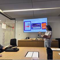 Students Presenting their Project at the NYU Game Design Lab 