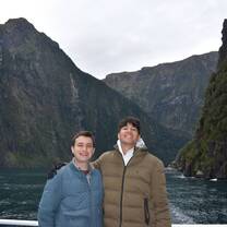 Teens in Milford Sound