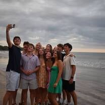 Teens on the beach in Costa Rica
