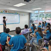 Volunteer teaching English at a local high school in Costa Rica