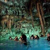 Nomad swimming in a Cenote