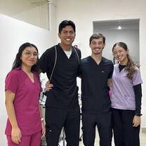 Four Students in partnering clinic