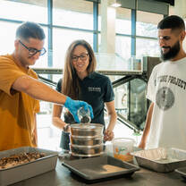 Working in the lab!