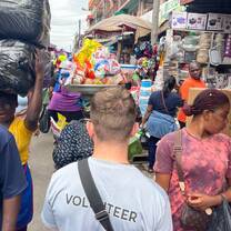 Shopping at the local market