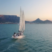 Beautiful Table Mountain as seen from a boat during a VAC sailing activity.