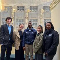 VAC interns with their colleagues at a human rights law firm