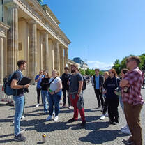 AIFS Abroad study abroad students in Berlin, Germany at Brandenburg Gate
