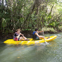 VISIONS Dominican Republic Participants Kayaking 