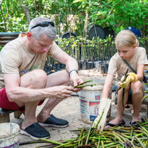 Family Volunteering Turtle Center Sri Lanka
