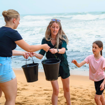 Family Volunteering Turtle Center Sri Lanka