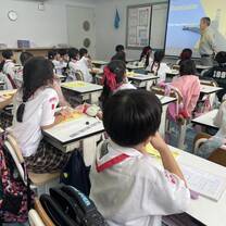 Primary school classroom in Bangkok during teaching practice