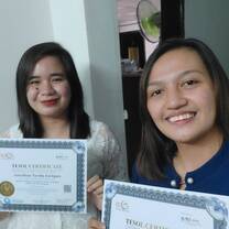 Together with my friend, we enjoyed the course 😊