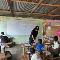 This is a picture of me in class.