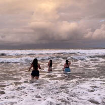 Sunset swim