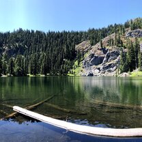 An Alpine lake we swam in!