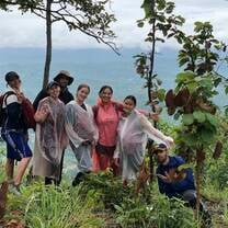 A little rain didn't stop our trek up the mountain!