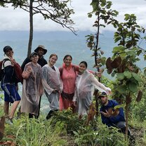 A little rain didn't stop our trek up the mountain!