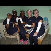 Practicing putting casts on!