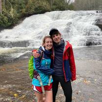 Happy moment on a very rainy hike post-hurricane