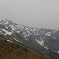 Beautiful view from our Goat Rocks backpack!
