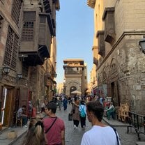 Walking around downtown 