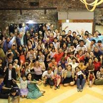 loving atmosphere of arigato event in Omuta city