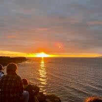 The first sunset of the trip
