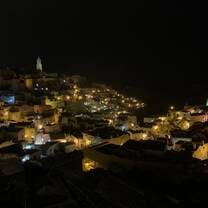 Matera lit up at night 