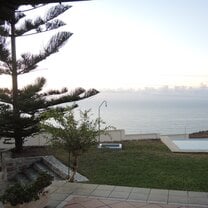 View from the porch over the sea.