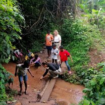 A day playing the surrounding of the school