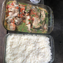 One of the many delisious meals with fresh fish from the amazon river we had. 