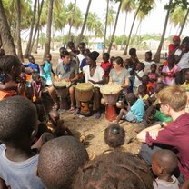 Drum lessons with Mamoudou Djembe in the island community of Niodior