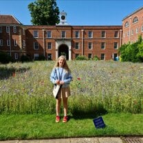 Me in front of my college in Oxford